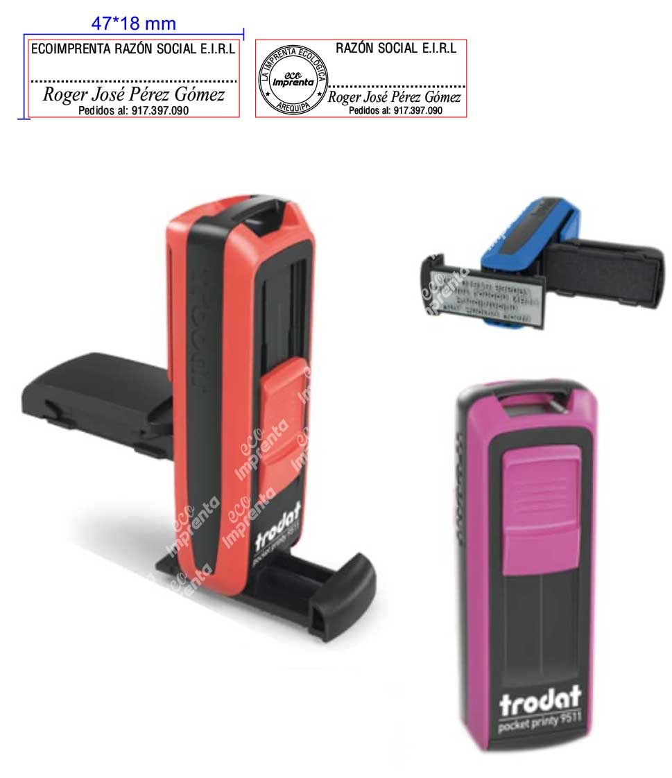 SELLO DE BOLSILLO TRODAT 9512 (47*18 MM)