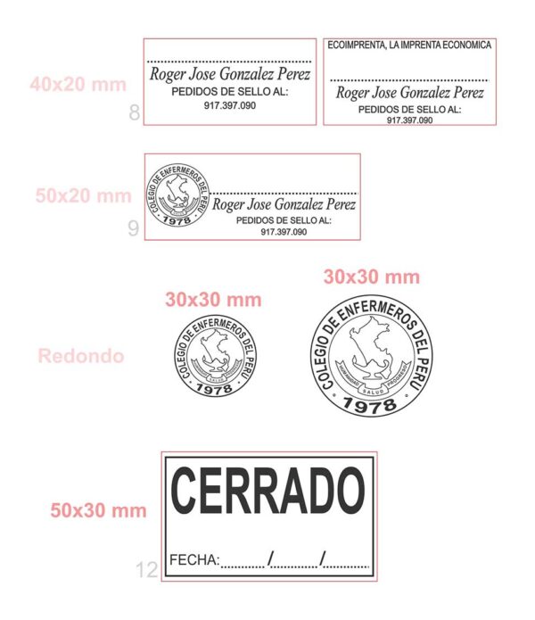 SELLOS DE MADERA