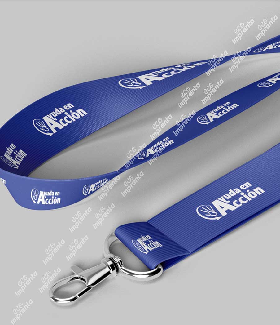 LANYARD 2.5 CM PARA FOTOCHECK CON ARNÉS METÁLICO