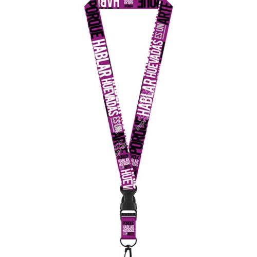 LANYARD 2.5 CM PARA FOTOCHECK CON TIP TOP Y ARNÉS METALICO