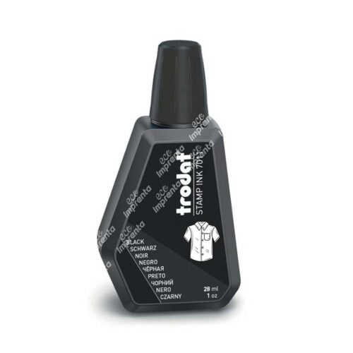 TINTA TEXTIL PARA SELLOS MARCA TRODAT 28 ML.