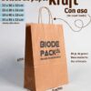 BOLSAS DE PAPEL KRAFT 80 GR CON ASA DE PAPEL TRENZADO