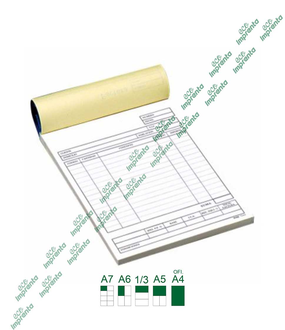 FORMATOS CON AUTOCOPIATIVO