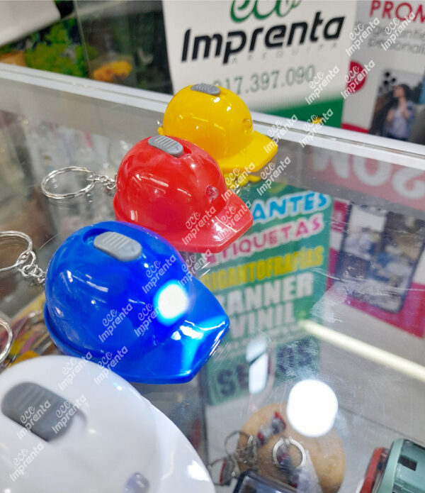 LLAVERO CASCO CON LINTERNA