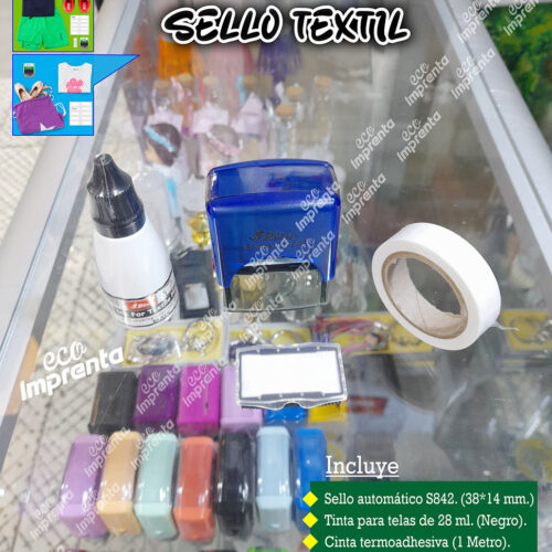 KIT SELLO TEXTIL MARCA SHINY S842