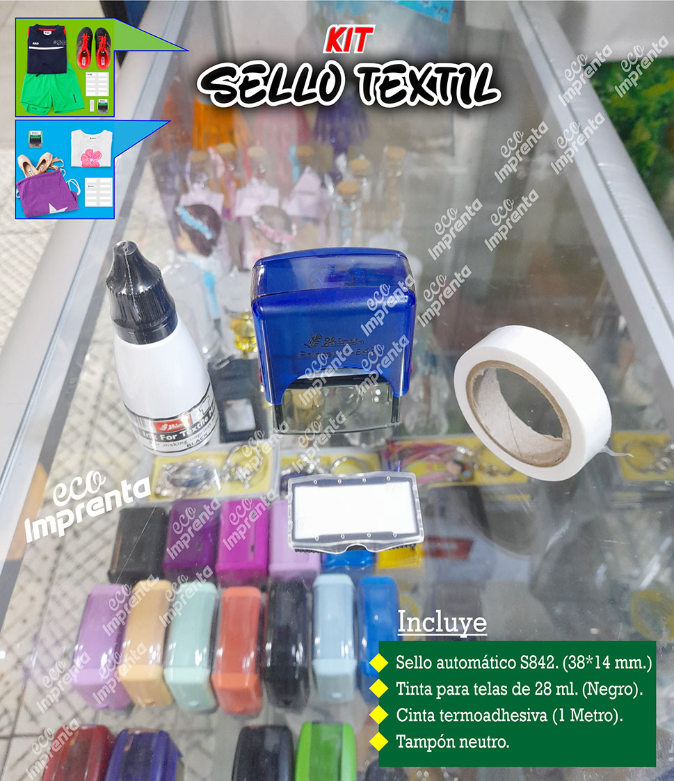 KIT SELLO TEXTIL MARCA SHINY S842