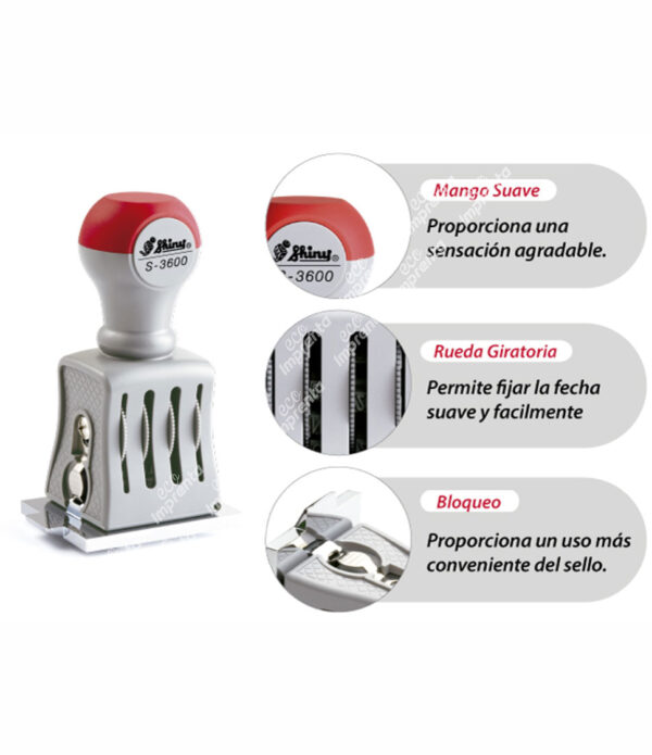 SELLO FECHADOR SHINY S3600 PARA ALMOHADILLA (TAMPÓN)