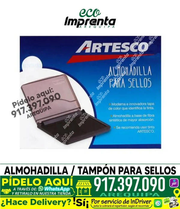 TAMPÓN PARA SELLO MARCA ARTESCO