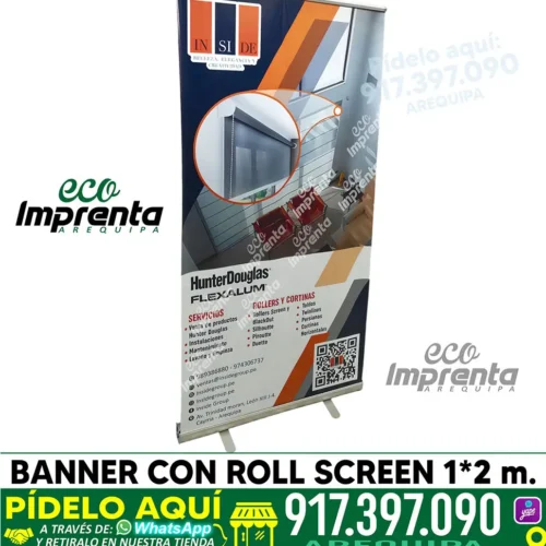 BANNER 2*1 M CON ROLL SCREEN