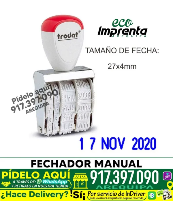SELLO FECHADOR MANUAL TRODAT 1010