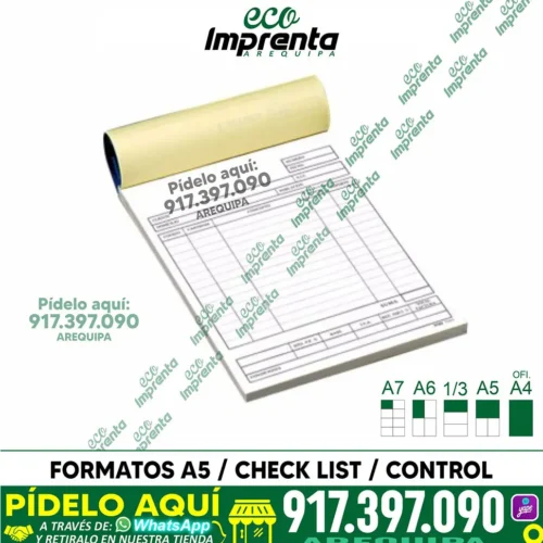FORMATOS CON AUTOCOPIATIVO