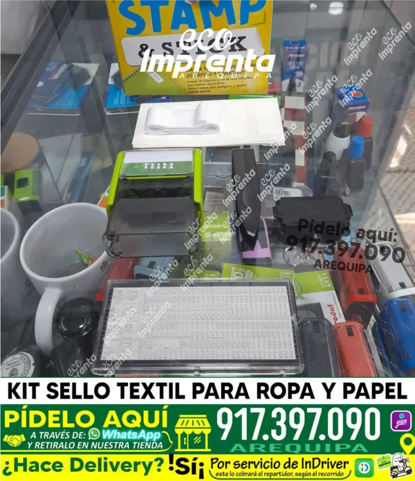 SELLO ESTAMPAR (TELAS, ROPA, PLÁSTICOS)