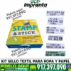 SELLO ESTAMPAR (TELAS, ROPA, PLÁSTICOS)