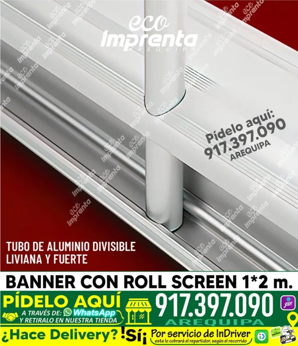 BANNER 2*1 M CON ROLL SCREEN