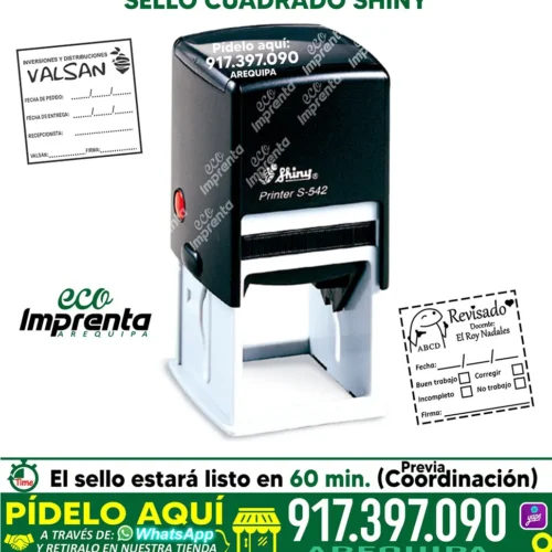 SELLO CUADRADO SHINY