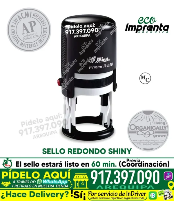 SELLO REDONDO SHINY