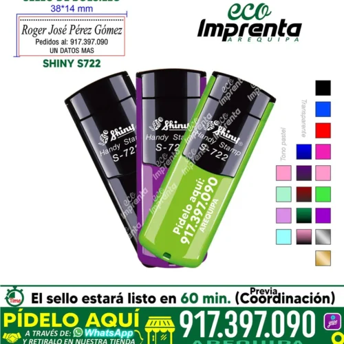 SELLO DE BOLSILLO SHINY S722 (38*14 MM)