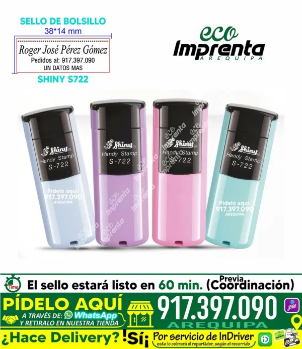 SELLO DE BOLSILLO SHINY S722 (38*14 MM)