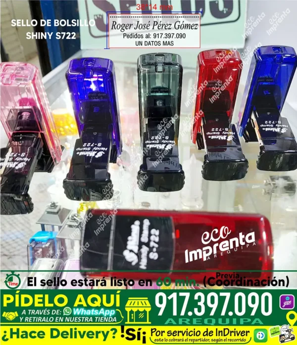 SELLO DE BOLSILLO SHINY S722 (38*14 MM)