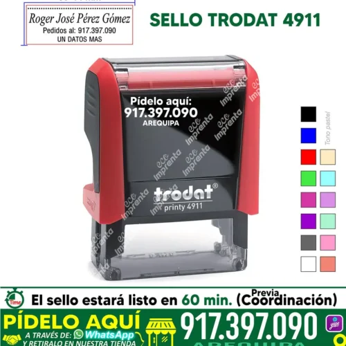 SELLO TRODAT 4911 CON TAPA (38*14 MM)