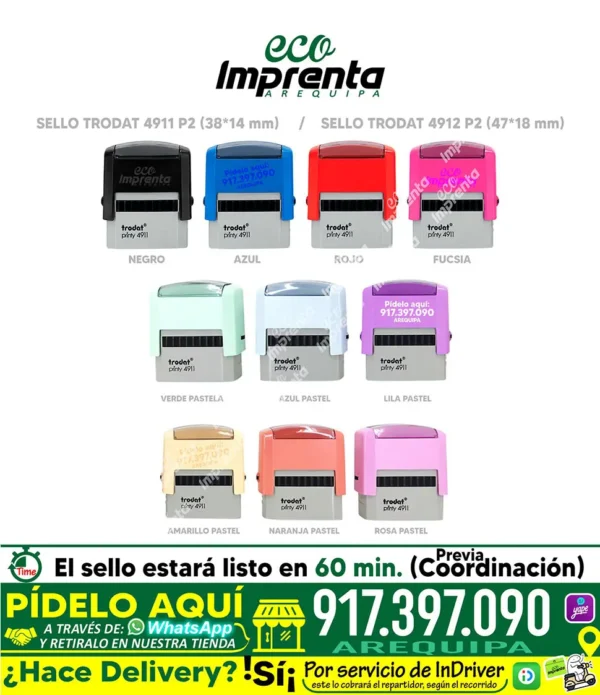 SELLO TRODAT 4911 SIN TAPA (38*14 MM)