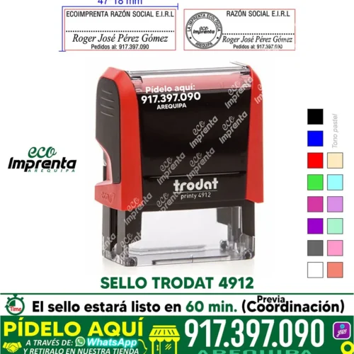 SELLO TRODAT 4912 CON TAPA (47*18 MM)
