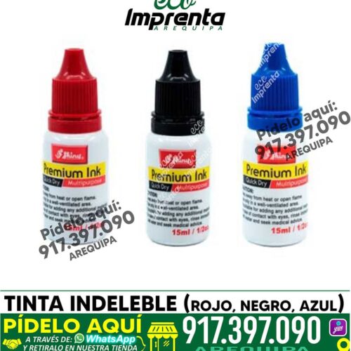 TINTA INDELEBLE 15 ML
