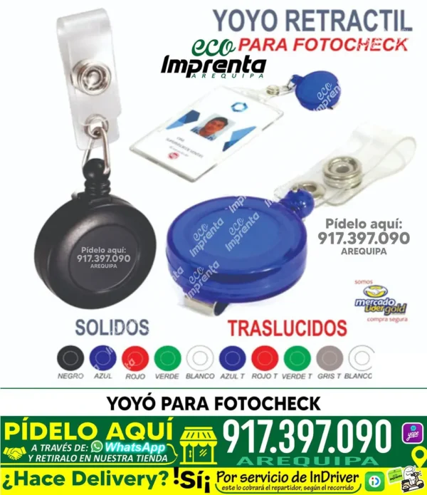 YOYÓ PARA FOTOCHECK